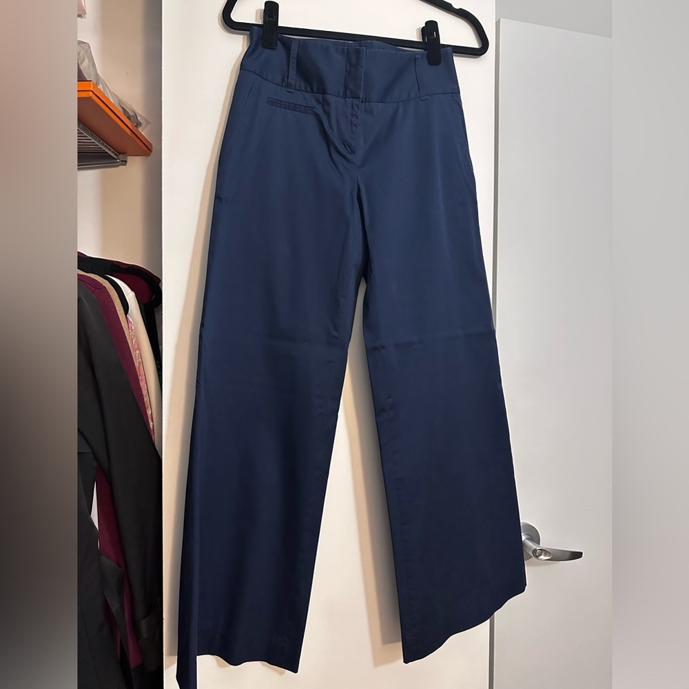 BCBGMAXAZRIA wide leg navy pants